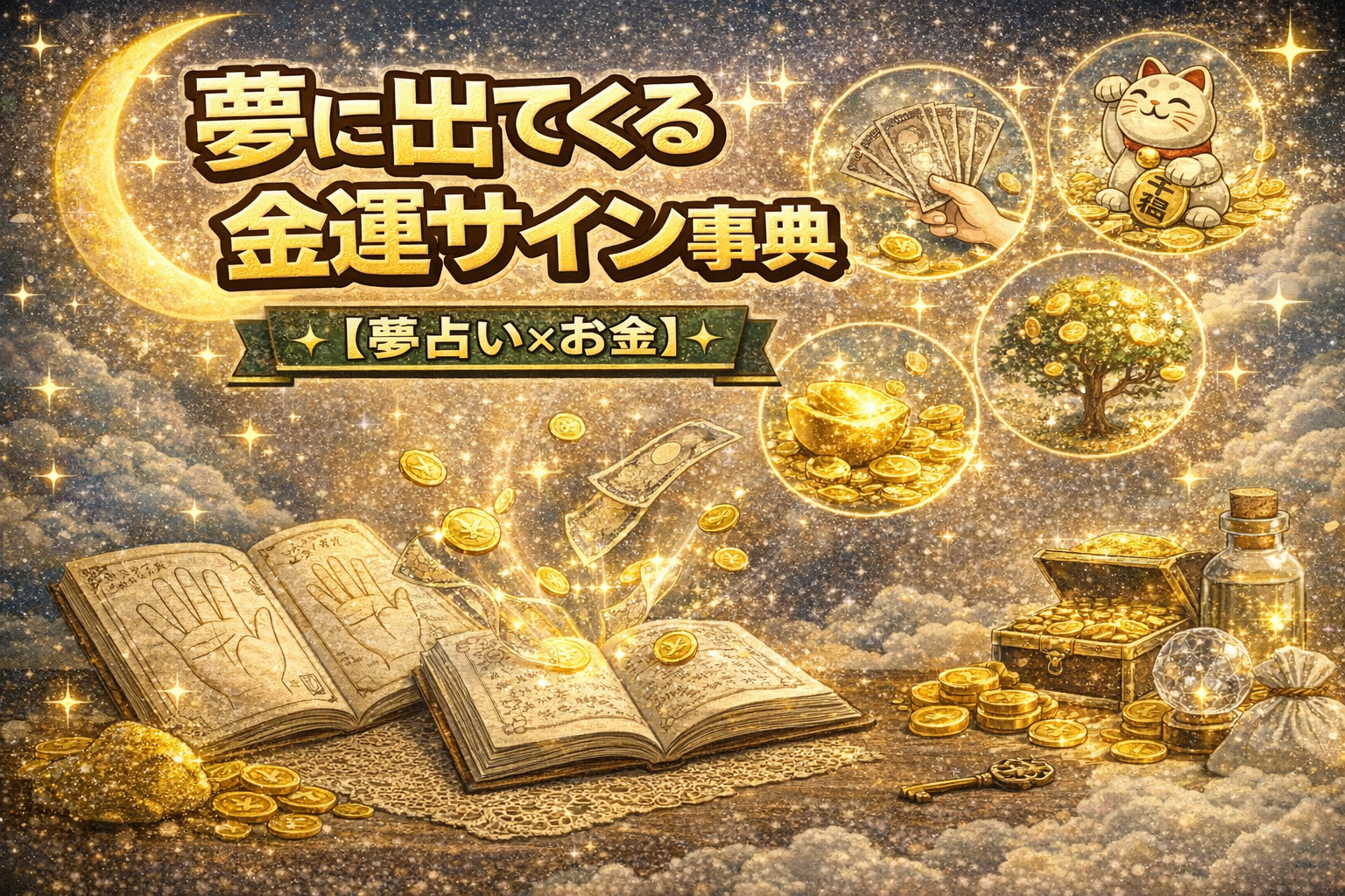 夢に出てくる金運サイン事典【夢占い×お金】