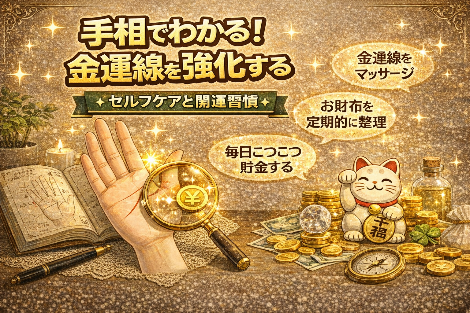 手相でわかる！金運線を強化するセルフケアと開運習慣